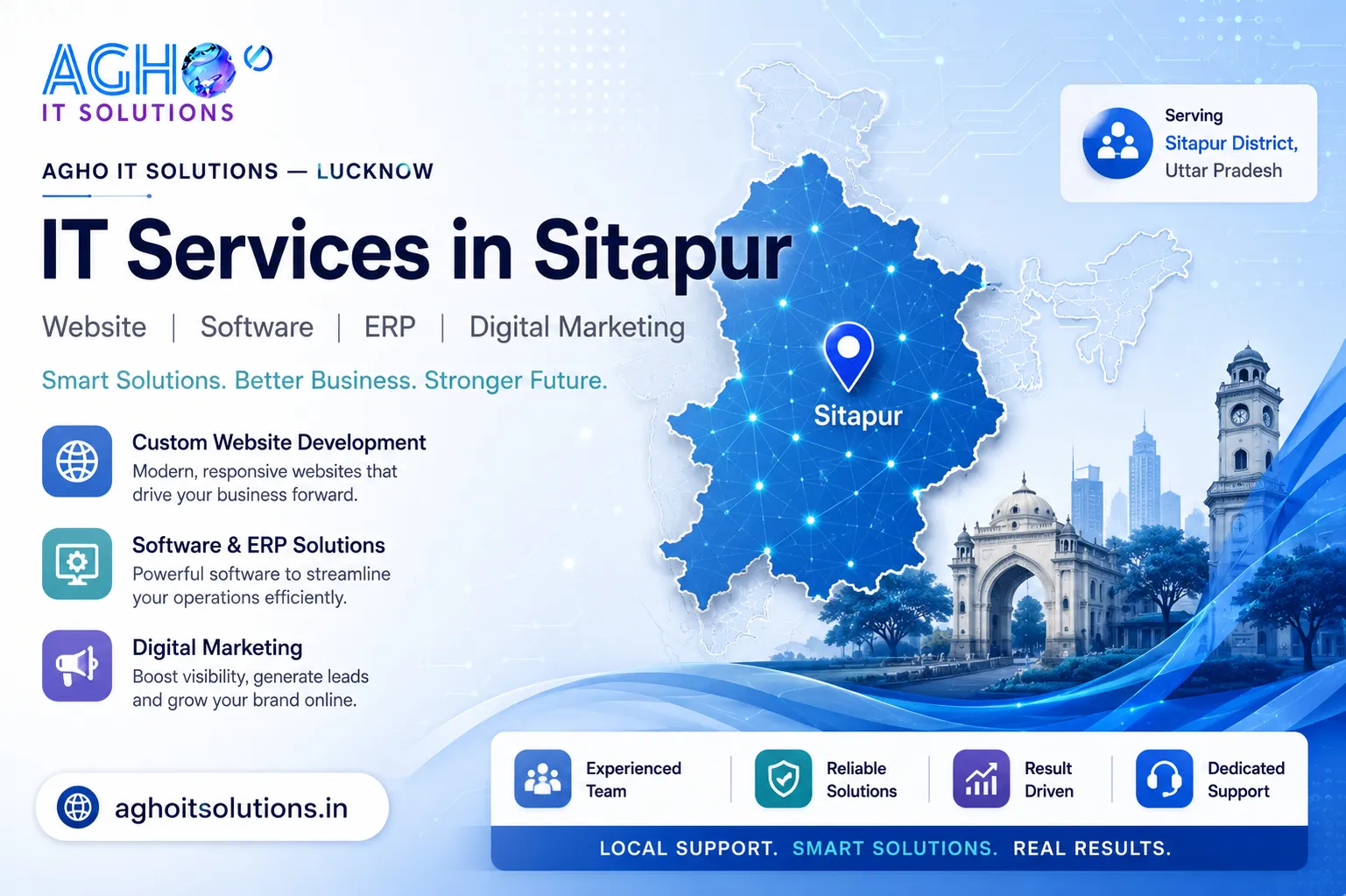 IT Company in Sitapur — Professional Software, Web Development and Digital Marketing Services by Agho IT Solutions