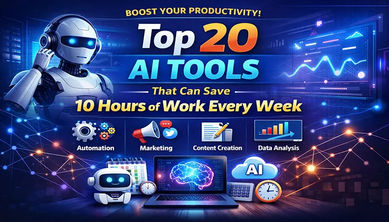 Top 20 AI Tools That Can Save 10 Hours of Work Every Week