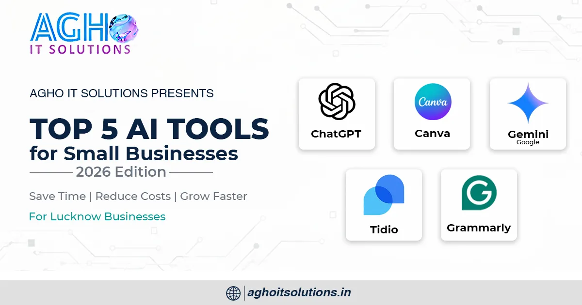 Top 5 AI Tools Every Small Business Owner in Lucknow Should Use in 2026 — Save Time and Grow Faster