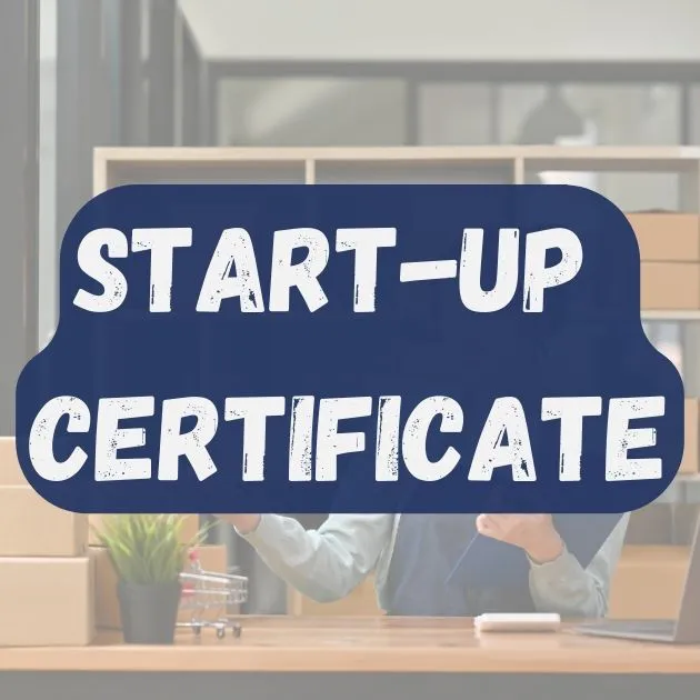 Start-UP Certificate