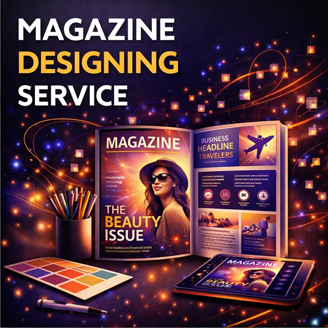 Magazine designing